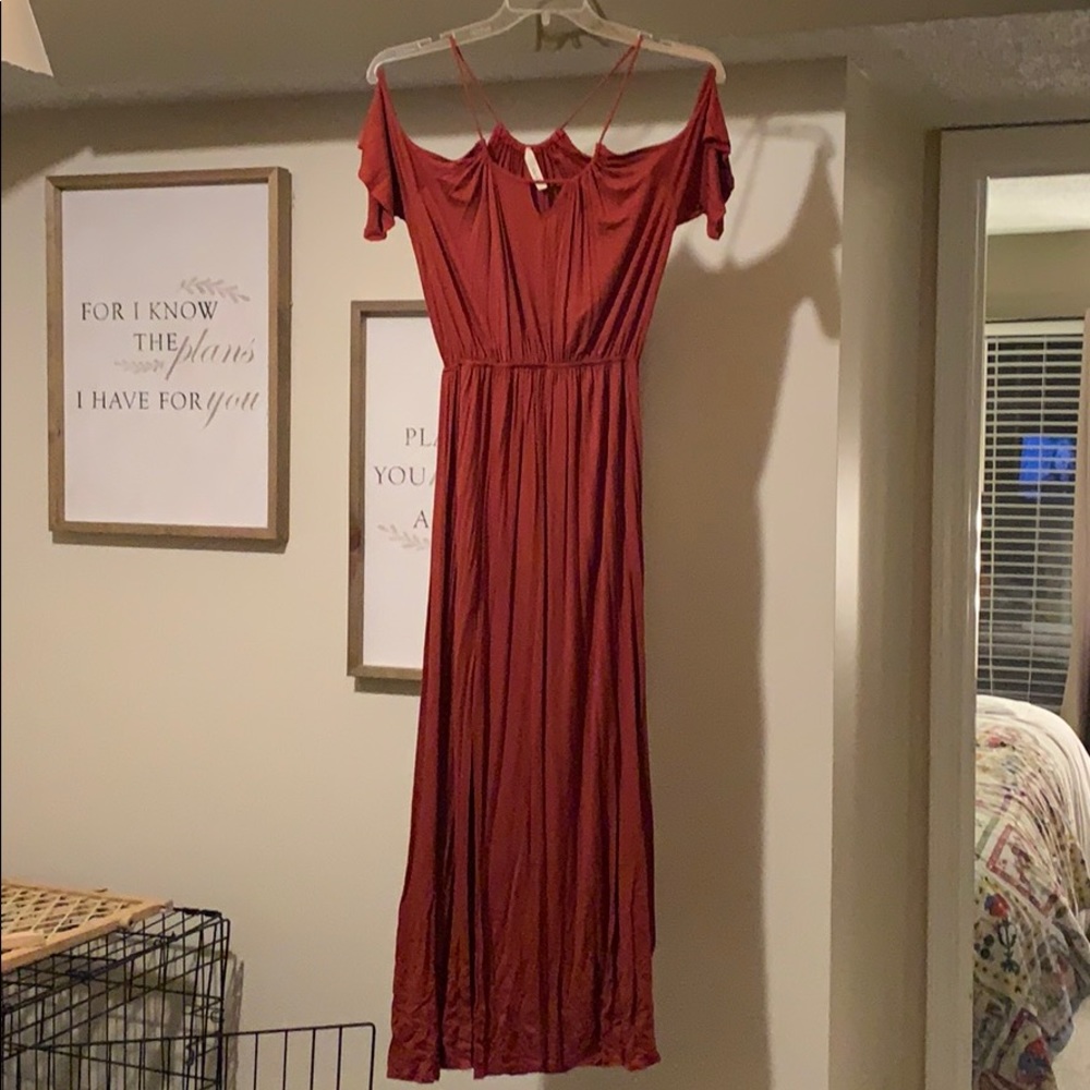 Off the shoulder maxi